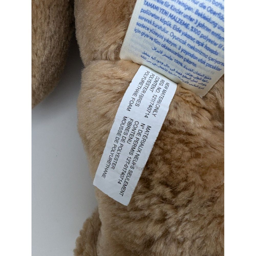 Build A Bear Workshop BABW Long Floppy Ear Bunny Rabbit Tan White Tail 16" READ - Picture 6 of 6